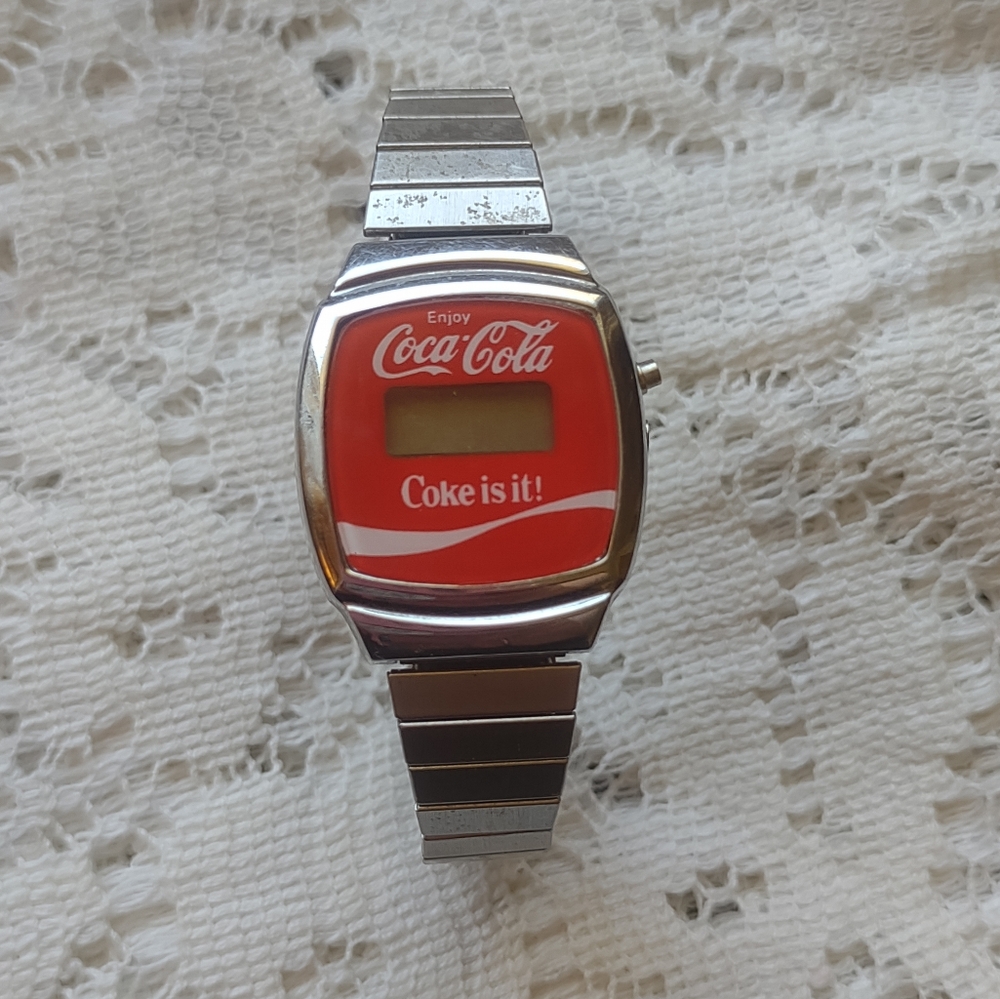 Vintage Coca Cola Silvertone Watch